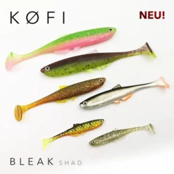Köfi Bleak Shad 9cm (5-pak) -Pro Vissersaas 133117r 3