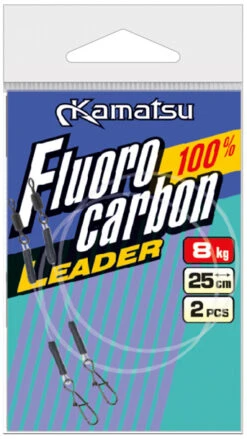 Kamatsu Fluorocarbon Leader (2pcs) -Pro Vissersaas 278025030r 2