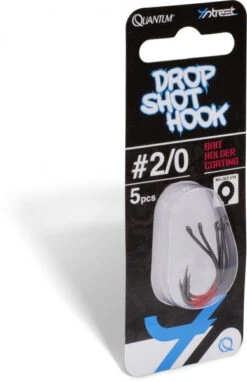 Quantum 4street Drop Shot Hook DG Black Red (5-pack) -Pro Vissersaas 4469003r 3