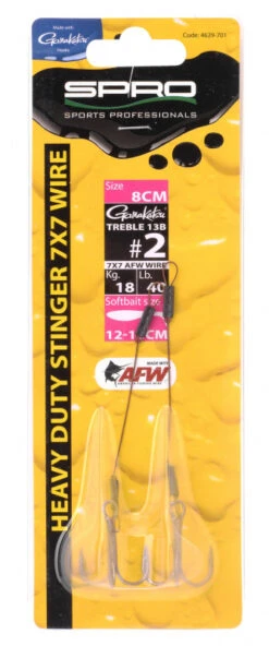 Spro Heavy Duty Stinger 40lbs (2-pak) -Pro Vissersaas 4629601r 2