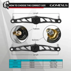 Gomexus Aluminum Double Handle With Cork Knob -Pro Vissersaas BS100HCA27TNr 5