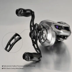 Gomexus 100mm Aluminium Handle With 22mm CNC Knob -Pro Vissersaas BS100S22BKBK1r 2