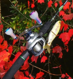 Gomexus Crank Handle Silver/Aurora Knob -Pro Vissersaas BS120TN27TCJ1r 3