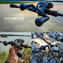 Gomexus 98mm Carbon Swept Handle With 30mm Carbon Knob -Pro Vissersaas DCS98FA30BKBKr 3