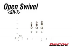 Decoy SN-7 Open Swivel -Pro Vissersaas DSN7Lr 7