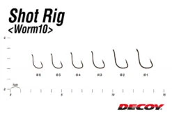 Decoy Worm10 Shot Rig -Pro Vissersaas DW101r 3