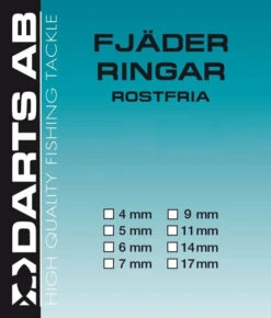 Darts Split Rings -Pro Vissersaas H8010 17r 6