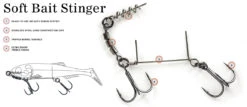 Molix Soft Bait Stinger - Tandem Treble Hook #1 -Pro Vissersaas MSBS T1 2