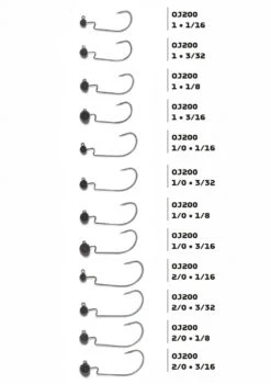 OMTD T-Power Finesse OJ200 Hook -Pro Vissersaas OJ200 1 16 1r 2