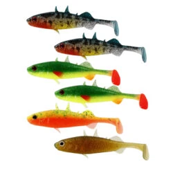 Westin Stanley The Stickleback Shadtail 5,5cm 1,5g Dark Water Mix (6-pak)
