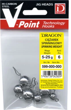 Dragon Flexihead 6-pak, Mix - 5-7,5-10-15-20-25 G